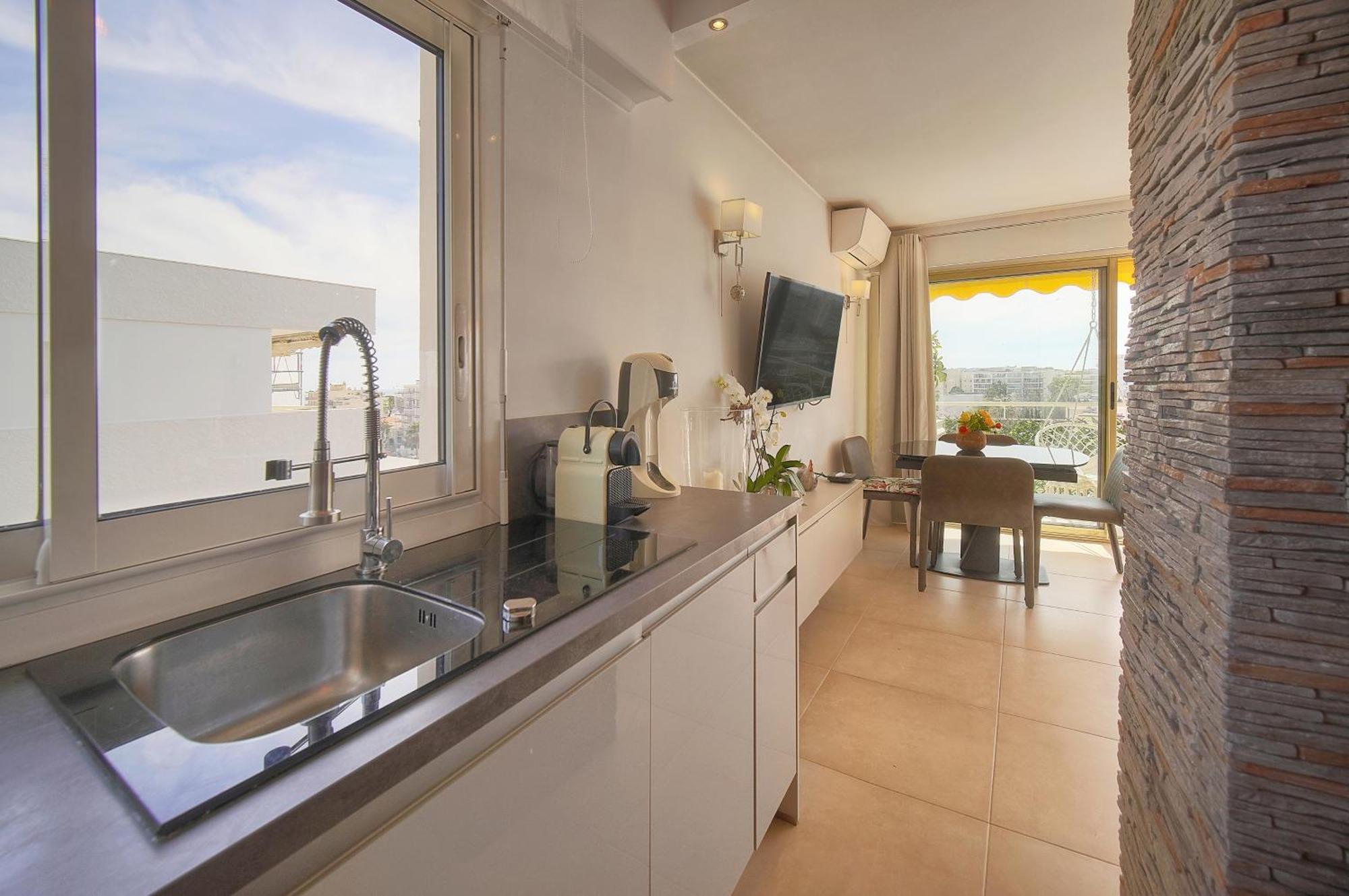 Frgk "Etoile Du Sud Terrasse Vue Mer Palm Beach" Cannes Buitenkant foto